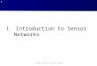 1.  Introduction to Sensor Networks