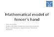 Mathematical model of fencer’s hand
