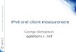IPv6 end client measurement