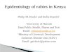 Epidemiology of rabies in Kenya