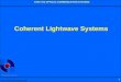 Coherent Lightwave Systems