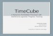 TimeCube A  Manycore  Embedded Processor with  Interference-agnostic Progress Tracking