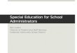 Special Education for School Administrators