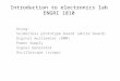 Introduction to electronics lab ENGRI 1810
