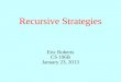 Recursive Strategies