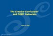 The Creative Curriculum ® and OSEP Outcomes