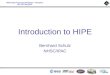 Introduction to HIPE