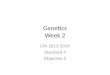 Genetics Week 2