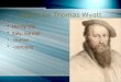 About Sir Thomas Wyatt