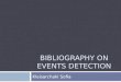 Bibliography On Events Detection