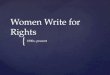 Women Write for Rights