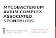Mycobacterium  Avium  Complex Associated Spondylitis