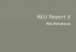REU Report II