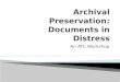 Archival Preservation: Documents in  Distress