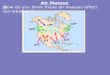 Air Masses H ow do you think these air masses effect our weather?