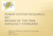Power System Research, Inc. Review of the PNW Adequacy Standard