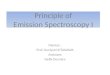 Principle of Emission Spectroscopy I