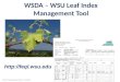 WSDA â€“ WSU Leaf  Index Management Tool