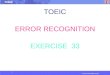 TOEIC ERROR RECOGNITION EXERCISE  33