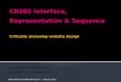 CD202 Interface, Representation & Sequence Critically analysing website design