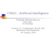 CS621 : Artificial  Intelligence