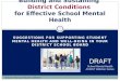 Building and Sustaining  District Conditions  for Effective School Mental Health