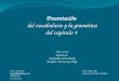 Presentación del  vocabulario  y la  gramática del  capítulo  4  SPA 131.02 Spanish for