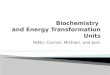 Biochemistry  and Energy Transformation Units