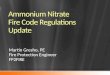 Ammonium Nitrate Fire Code Regulations Update