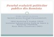Panelul evaluării politicilor publice din România