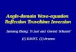 Angle-domain Wave-equation  Reflection  Traveltime  Inversion