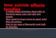 How  suicide affects families