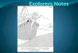 Explorers Notes