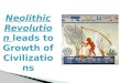 Neolithic Revolution  leads to Growth  of Civilizations