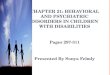 Chapter 21: Behavioral and Psychiatric Disorders in Children with Disabilities