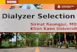 Dialyzer Selection