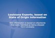 Louisiana  Exports , based on State of Origin Information