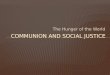 Communion and social justice