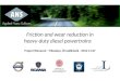 Friction and wear reduction in heavy-duty diesel  powertrains