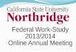Federal  Work-Study  2013/2014  Online Annual Meeting