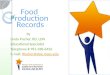 Food  Production  Records