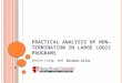 Practical Analysis of Non-Termination in Large Logic Programs