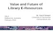 Value and Future of Library E-Resources 