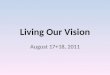 Living Our Vision