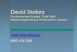 David Stokes Environmental Analyst, Field Staff Waste Engineering & Enforcement Division