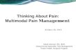 Thinking About Pain: Multimodal Pain  Management