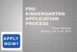Pre-Kindergarten application process