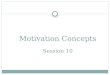 Motivation Concepts Session 10