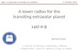 A lower radius for the transiting  extrasolar  planet  HAT-P-8