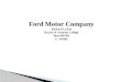 Ford Motor Company Richard LaJoie Bryant & Stratton College Buss100JR3 C. Wittke